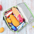 Amersun Insulated Lunch Box with 2 Pockets Padded Liner Dark Gray 4 Compartments by Deal US