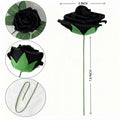 Yaqulen 60Pcs Artificial Foam Rose Flowers with Stems Red for Decorations by Deal US