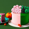 Geelin 41 Pcs Halloween Witch Cake Topper Pink Green Silver Black Balloons by Deal US