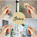 BIGZORO 50PCS Waterproof Swimming Stickers Decals Vinyl for Laptop Water Bottles by Deal US