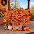 NAWEIDA Artificial Fall Flowers 12 Bundles Daisy Eucalyptus UV Resistant by Deal US