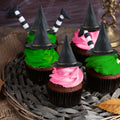 Geelin 41 Pcs Halloween Witch Cake Topper Pink Green Silver Black Balloons by Deal US