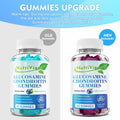 NutriVigor Glucosamine Chondroitin MSM Elderberry Gummies Blueberry 60ct by Deal US
