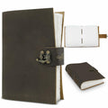 Anecdotal Vintage Genuine Leather Journal 6x8 Brown 200 Pages Unlined by Deal US