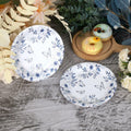 Pandecor 50 Blue White Floral Disposable Paper Plates 7in Butterfly Theme by Deal US