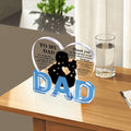 Fathers Day Gifts for Dad Plaque from Daughter - Ideal Birthday Christmas by Deal US