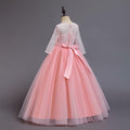 ABEHIK Flower Girls Lace Tulle Communion Dress Pink Size 2-3T by Deal US