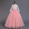 ABEHIK Flower Girls Lace Tulle Communion Dress Pink Size 2-3T by Deal US