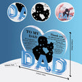 Fathers Day Gifts for Dad Plaque from Daughter - Ideal Birthday Christmas by Deal US