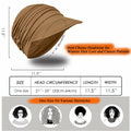 Wimnkuv Soft Bamboo Baseball Cap Women Chemo Hat Wine Red+Khaki One Size by Deal US