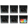 Frankie & Ivy 11 Inch Clear Front Storage Bins Gray 6 Pack Fabric by Deal US