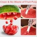 TAOTOP 2PCS Stainless Steel Watermelon Fork Slicer 2-in-1 Portable Silver by Deal US