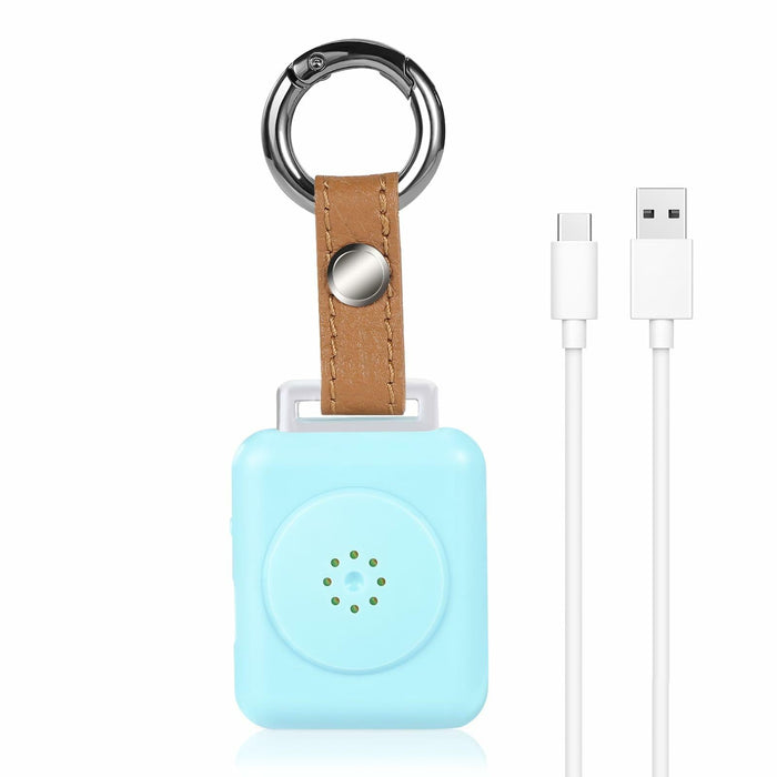 LE Sircut PA01 Leather Personal Alarm Keychain 130dB Rose Gold LED Flashlight by Deal US