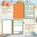 Alltree Recipe Notebook Spiral Organizer 15 Tabs 120 Pages Black 5.5x8.5 by Deal US