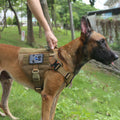 ICEFANG GN1 Reflective Tactical Dog Harness MOLLE Brown Pack of 1 Size XL by Deal US