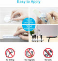 INCHOR Cord Organizer White Silicone 3-Pack Cable Clips (7,5,3 Slots) by Deal US