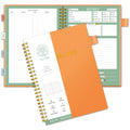 Alltree Recipe Notebook Spiral Organizer 15 Tabs 120 Pages Black 5.5x8.5 by Deal US