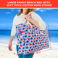 SHYLERO Waterproof Beach Tote Bag with Airtight Pouch & Key Holder L22xH15xW6 by Deal US
