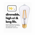 GoodBulb LED A19 5W 40W Replacement 2700K 500 Lumens High CRI 4 Pack by Deal US
