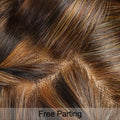 Getshow Mono Top Synthetic Lace Front Wig Layered Hair Light Mixed Blonde by Deal US