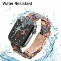 MAIRUI Resin Watch Band Compatible Apple Watch 38-41mm Series 1-9 Amber by Deal US