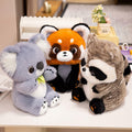 BIUBIULOVE Red Panda Stuffed Animal Plush Toy 10inch Raccoon Color by Deal US