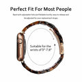 MAIRUI Resin Watch Band Compatible Apple Watch 38-41mm Series 1-9 Amber by Deal US