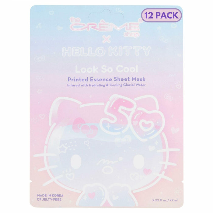The Crème Shop Hello Kitty Look So Cool Essence Sheet Mask Pack of 12 by Deal US