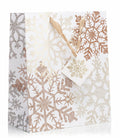 Fifth Ave Kraft Christmas Bags Large 12x10x5 Joy Pack of 12 Holiday Gift by Deal US