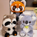 BIUBIULOVE Red Panda Stuffed Animal Plush Toy 10inch Raccoon Color by Deal US