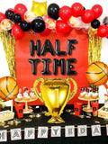 JeVenis Half Time Birthday Boy Basketball Balloons 1/2 Way to One by Deal US