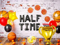 JeVenis Half Time Birthday Boy Basketball Balloons 1/2 Way to One by Deal US