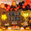 JeVenis Half Time Birthday Boy Basketball Balloons 1/2 Way to One by Deal US