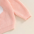 Adobabirl Baby Halloween Sweater Pumpkin Embroidery Knit Pullover Pink Size 6-9M by Deal US
