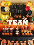 JeVenis Half Time Birthday Boy Basketball Balloons 1/2 Way to One by Deal US