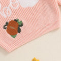 Adobabirl Baby Halloween Sweater Pumpkin Embroidery Knit Pullover Pink Size 6-9M by Deal US