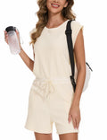 WUMU One Piece Outfit Beige Womens Romper Jumpsuit Size Small by Deal US