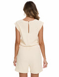 WUMU One Piece Outfit Beige Womens Romper Jumpsuit Size Small by Deal US