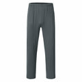 MoFiz Men’s Pajama Set V-Neck Short Sleeve Sleepwear Striped Grey Blue Size M by Deal US