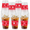 CIEOVO 50 Pack Witch Theme Party Cups 12oz Green Pink Disposable Plastic by Deal US