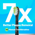 Oralica Whitening Replacement Toothbrush Heads Philips Sonicare 6 Pack Black by Deal US