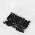 NIULUNBAO M8-1.25x45mm Button Head Socket Cap Screws Black Oxide 10pcs by Deal US