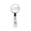 Kmatye Physical Therapy Boho Hearts Retractable ID Badge Holder Black Small by Deal US