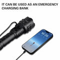 Wboxlizy Rechargeable Tactical Flashlight Waterproof Super Bright Black by Deal US
