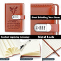 JOHSBYD Eagle Leather Combination Lock Notebook Scouts Gift by Deal US
