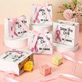 Weekgrat 25 Pack Breast Cancer Awareness Gift Bags Pink Ribbon 5.51x2.36x4.72in by Deal US