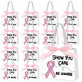 Weekgrat 25 Pack Breast Cancer Awareness Gift Bags Pink Ribbon 5.51x2.36x4.72in by Deal US