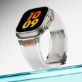 Jopinl Clear Silicone Watch Band for Apple Watch Ultra 49mm Transparent by Deal US