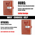 JOHSBYD Eagle Leather Combination Lock Notebook Scouts Gift by Deal US