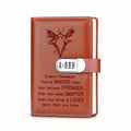 JOHSBYD Eagle Leather Combination Lock Notebook Scouts Gift by Deal US